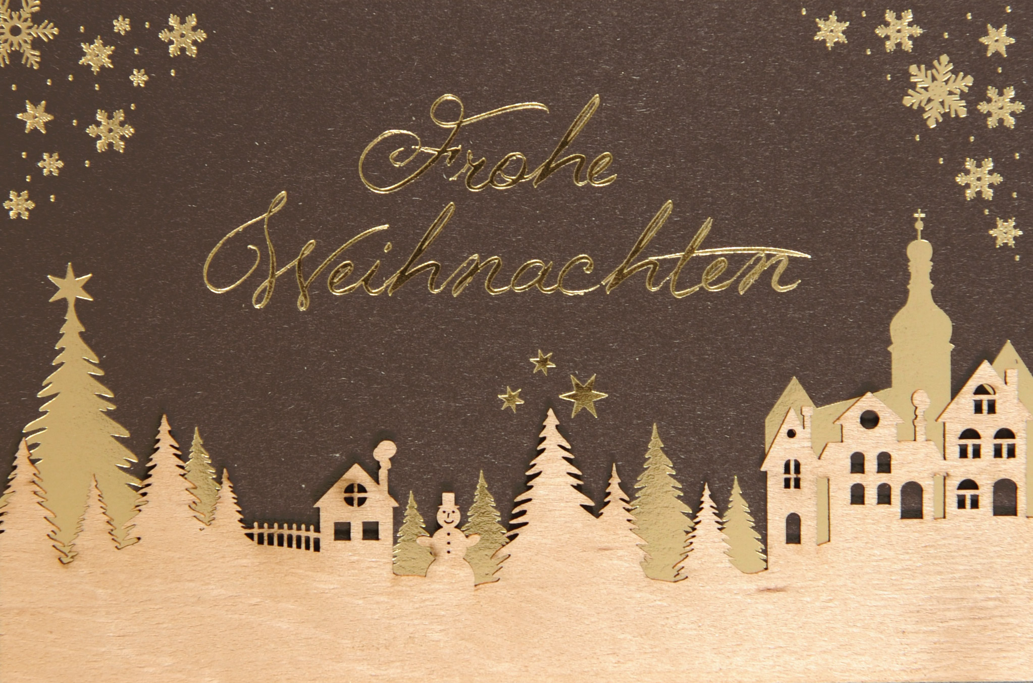 Holzkarten Weihnachten Karteninsel